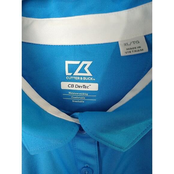 $ Cutter&Buck Women's Blue Golf Breathable Moisture Wick Short Sleeve Collar... - Picture 4 of 9